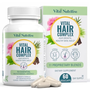 VITAL NUTRITIVE Hair Growth Vitamins for Men & Women
