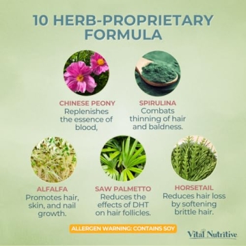 VITAL NUTRITIVE Hair Growth Vitamins for Strong Hair