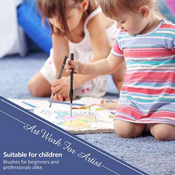 Detail Paint Brushes Set Series X 15PCS Miniature Acrylic Detail Paint Brushes, Fine Detailing for Acrylics, Oils, Watercolors & More, Nylon Hair