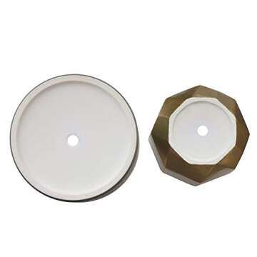 Flower Pots Outdoor Indoor Garden Planters,Plant Containers with Drain Hole US07-PL-A0022