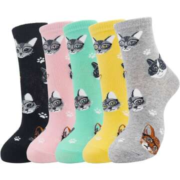 Cute Cat Socks for Women - Fun & Gift-Worthy!