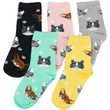 Cute Cat Socks for Women - Fun & Gift-Worthy!