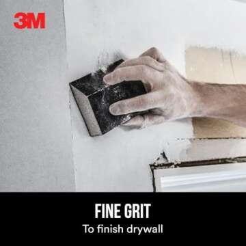 3M Angled Sanding Sponge - Versatile Wet/Dry Use