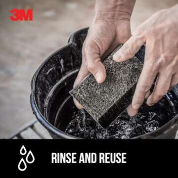 3M Angled Sanding Sponge - Versatile Wet/Dry Use