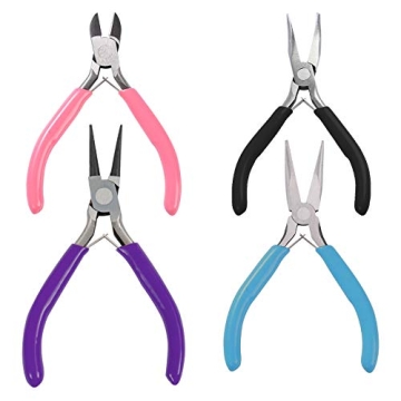 Kiniza 4 Pieces Jewelry Pliers Set - Essential Tools for Crafting