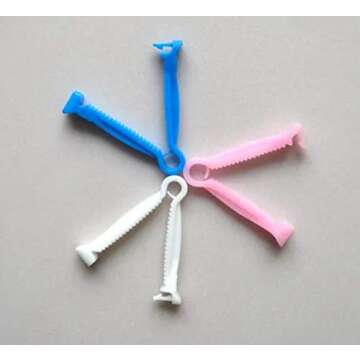 50 Blue Disposable Umbilical Cord Clamps for Birth Supplies