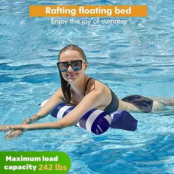 【4 Pack】 Inflatable Pool Floats Hammock, Water Hammock Lounges, Multi-Purpose Swimming Pool Accessories(Saddle, Lounge Chair, Hammock, Drifter) Suitable for Swimming Pool, Beach, Outdoor