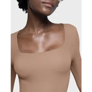 PUMIEY Long Sleeve Bodysuit for Women - Stylish & Comfortable - X-Small