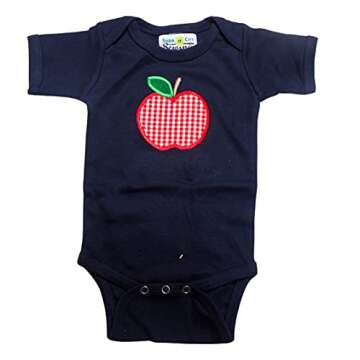 Back to School Apple Applique Outfit for Boys - Stylish Comfort