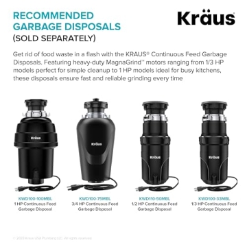 Durable KRAUS Kore 33-Inch Workstation Kitchen Sink