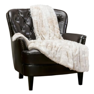 Ultra Soft Chanasya Faux Fur Throw Blanket Luxurious Comfort