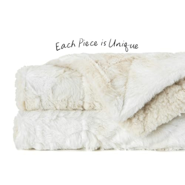 Ultra Soft Chanasya Faux Fur Throw Blanket Luxurious Comfort