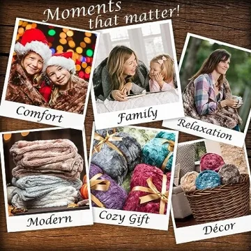 Ultra Soft Chanasya Faux Fur Throw Blanket Luxurious Comfort