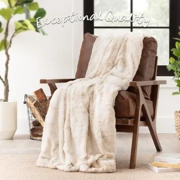 Ultra Soft Chanasya Faux Fur Throw Blanket Luxurious Comfort