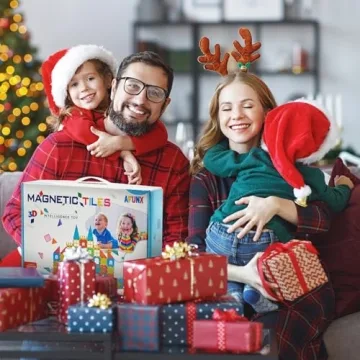 AFUNX 130 PCS Magnetic Tiles Educational Building Set