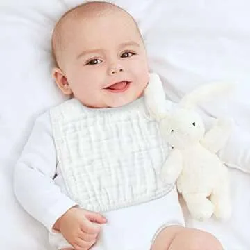 Zainpe Snap Muslin Cotton Baby Bibs for Stylish Feeding