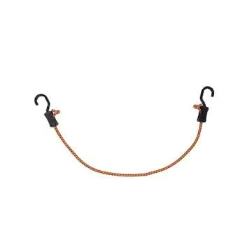 Kotap MABC-32 All- Purpose Adjustable Bungee Cords with Hooks, 32-Inch, Orange/Black, 10 Count