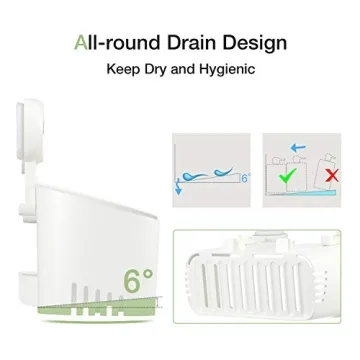 LUXEAR Shower Caddy Suction Cup Heavy Duty Organizer