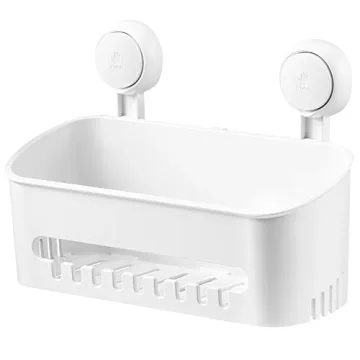 LUXEAR Shower Caddy Suction Cup Heavy Duty Organizer