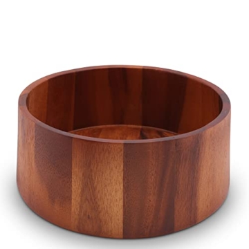 Arthur Court Acacia Wood Tulip Serving Bowl - Elegant 12" Salad & Fruit Dish