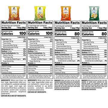 Quaker Rice Crisps, Gluten Free, 4 Flavor Sweet and Savory Variety Mix, Single Serve, 30 count