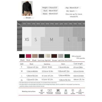 QINSEN Polar Fleece Sweatshirt for Women Half Zip kangaroo Pocket Relax Fit Pullover Jumpers Black S