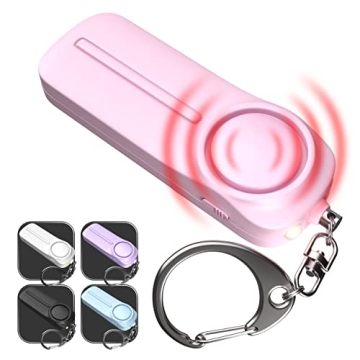 Alarm Keychain for Women Self Defense – 130 dB Loud Siren Whistle - Personal Safety Protection Dev...