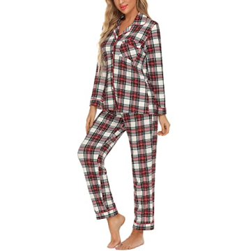 Anjue Women’s Lightweight Long Sleeve Pajama Set