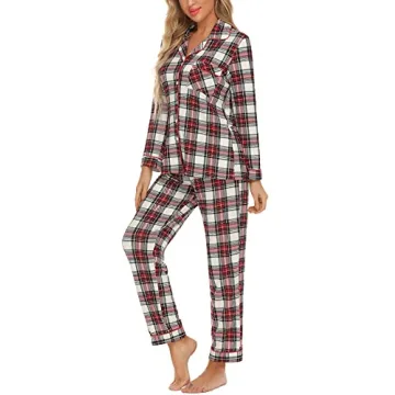 Anjue Women’s Lightweight Long Sleeve Pajama Set