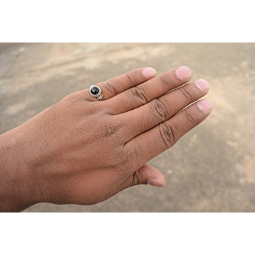 Elegant Black Onyx Stone Ring - Handmade 925 Sterling Silver