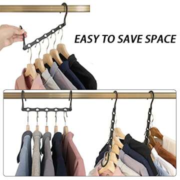 Space-Saving Multi-Functional Closet Hangers for All Clothes