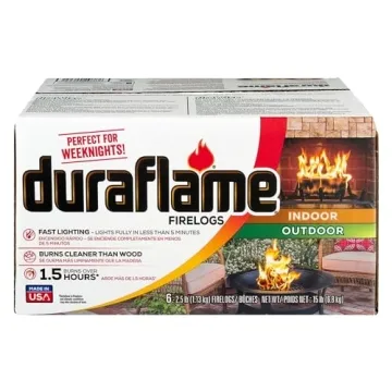 Duraflame Quick Light Fire Logs 6 Pack - Indoor & Outdoor Warmth