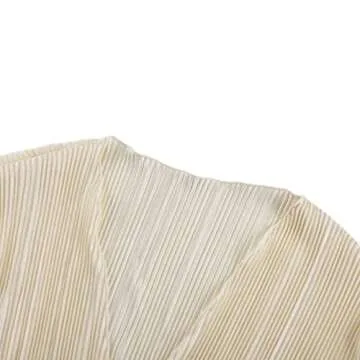 Women Sheer Button Up Blouse Flare Sleeve Crop Top