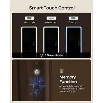 SONGMICS LED Mirror Jewelry Cabinet Standing, Lockable Jewelry Armoire with Full-Length Mirror and Adjustable LED Lights, Space-Saving Jewelry Organizer with Mirror, Gift Idea, Rustic Brown UJJC008X01