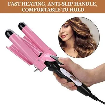 3 Barrel Hair Waver Curling Iron for All Hair Types