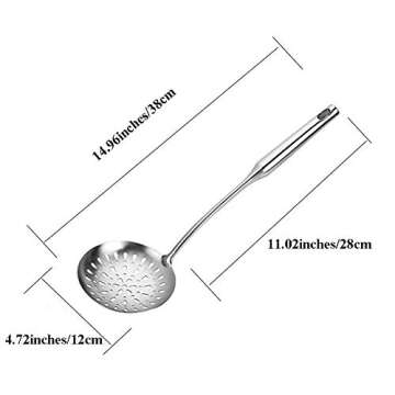 TBWHL Skimmer Spoon - Heavy Duty Stainless Steel Kitchen Tool
