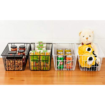 Sturdy iPEGTOP Wire Storage Freezer Baskets Set of 2