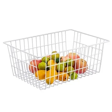 Sturdy iPEGTOP Wire Storage Freezer Baskets Set of 2