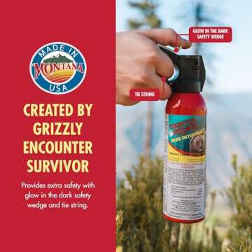 Counter Assault Bear Spray & Training Canister - 2% Capsaicin Bear Deterrent - Pepper Spray for Hiking, Camping, Hunting & More - 8.1 oz