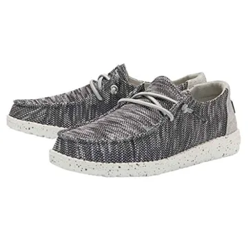 Hey Dude Women's Wendy Sox Dark Grey Comfortable Shoes