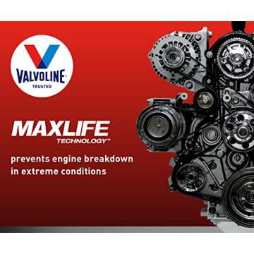 Valvoline Full Synthetic High Mileage with MaxLife Technology SAE 5W-20 Motor Oil 5 QT