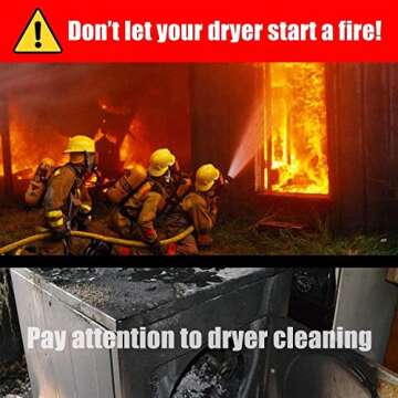 Sealegend Dryer Vent Cleaner Kit Vacuum Attachment Dryer Lint Brush Remover with Guide Wire Bendable Dryer Lint Screen Cleaning Hose (Grey)