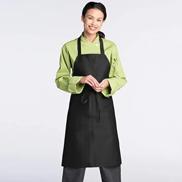 Uncommon Threads mens Restaurant Bib Apron, Brown, One Size US