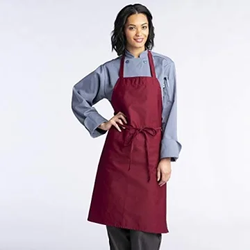 Uncommon Threads mens Restaurant Bib Apron, Brown, One Size US