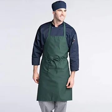 Uncommon Threads mens Restaurant Bib Apron, Brown, One Size US