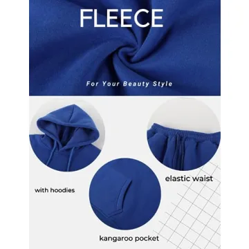 ROJZR Womens Fleece Lounge Sets for Cozy Style