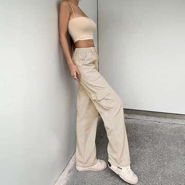Stylish High Waist Baggy Cargo Pants for Women