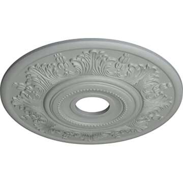 Ekena Millwork CM20VI Vienna Ceiling Medallion, 20"OD x 3 1/2"ID x 1 1/2"P, Factory Primed