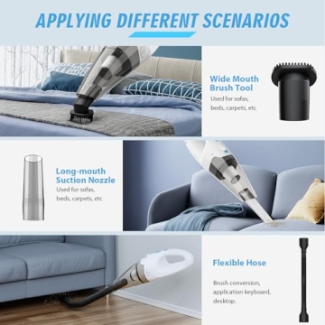 Cordless Handheld Vacuum Cleaner for Home & Car