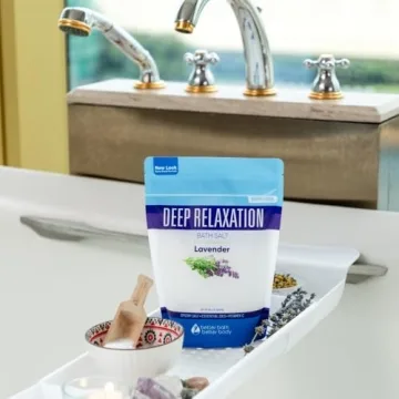 Deep Relaxation Bath Salt with Lavender Essential Oil 32 Oz